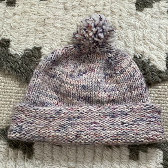Hand Crafted Accessories - Handmade Knit Merino Wool + Mohair Hat Toque Beanie